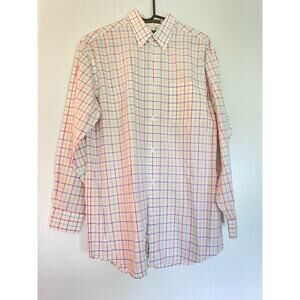Orvis Men's Size Medium Shirt Long Sleeve Button‎ Up 100% Cotton
